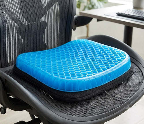 Egg Gel Seat Cushion on office chair